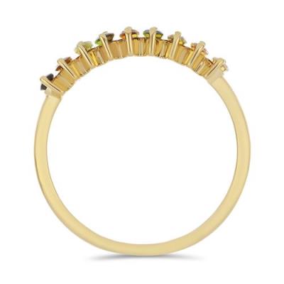 BUY 925 SILVER MULTI TOURMALINE GEMSTONE RING